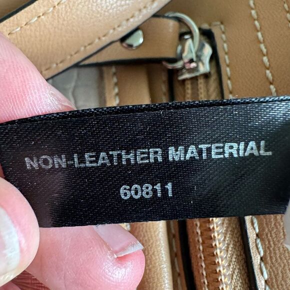 Patchwork Giani Bernini Crossbody Adjustable Strap Pink Tan Bag - Picture 9 of 9